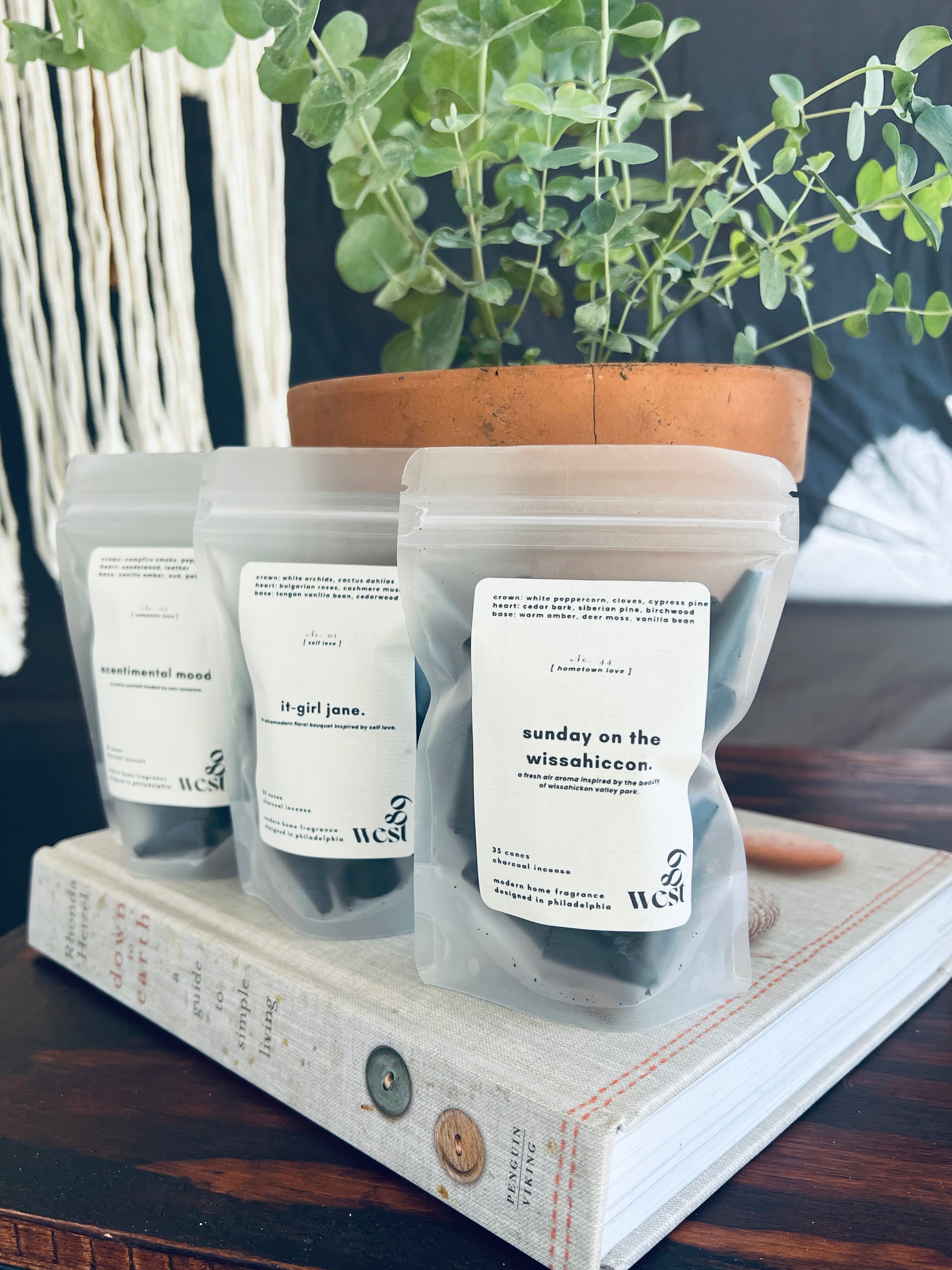 charcoal incense cones.