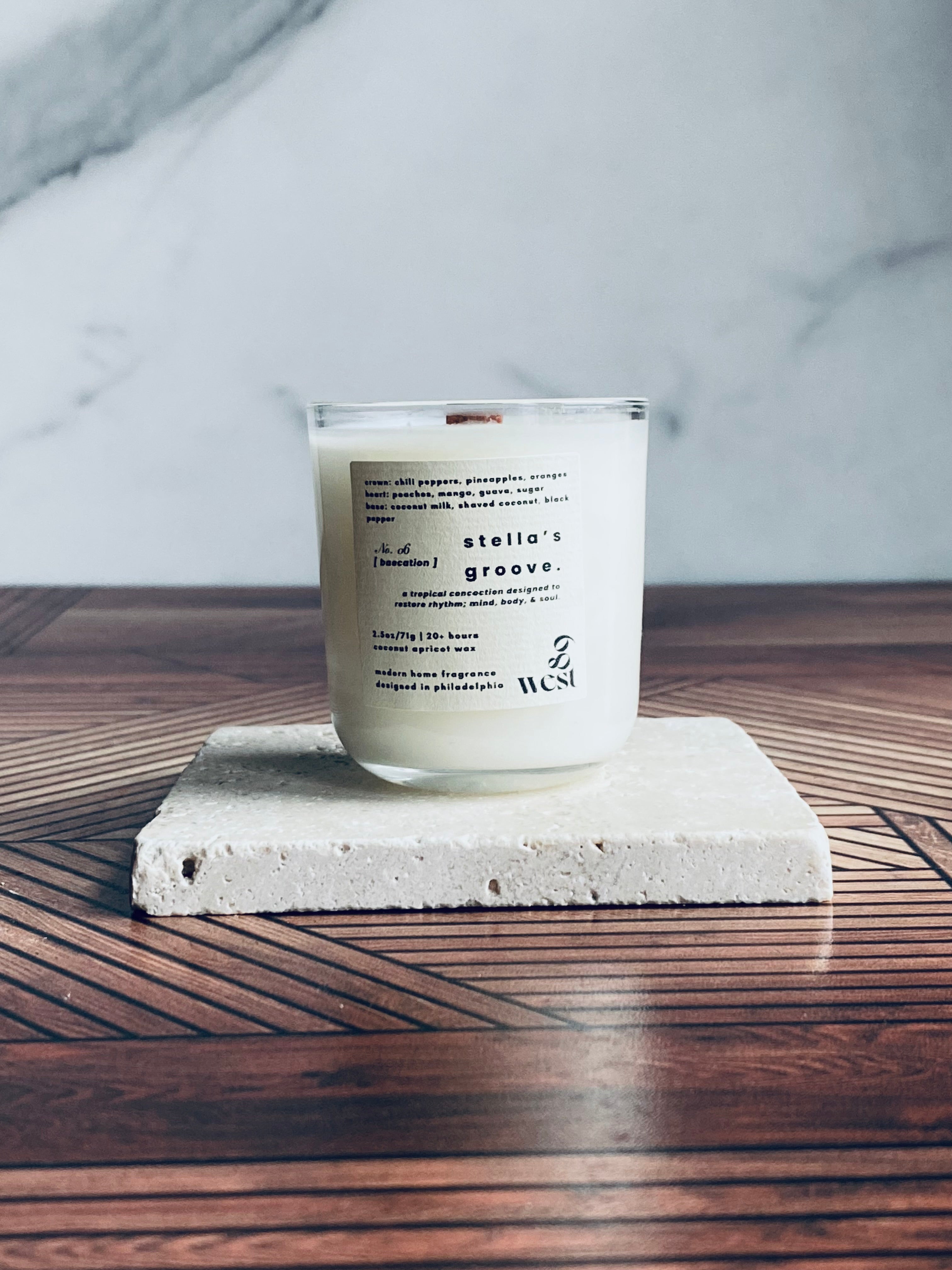 stella&#39;s groove. | travel candle.