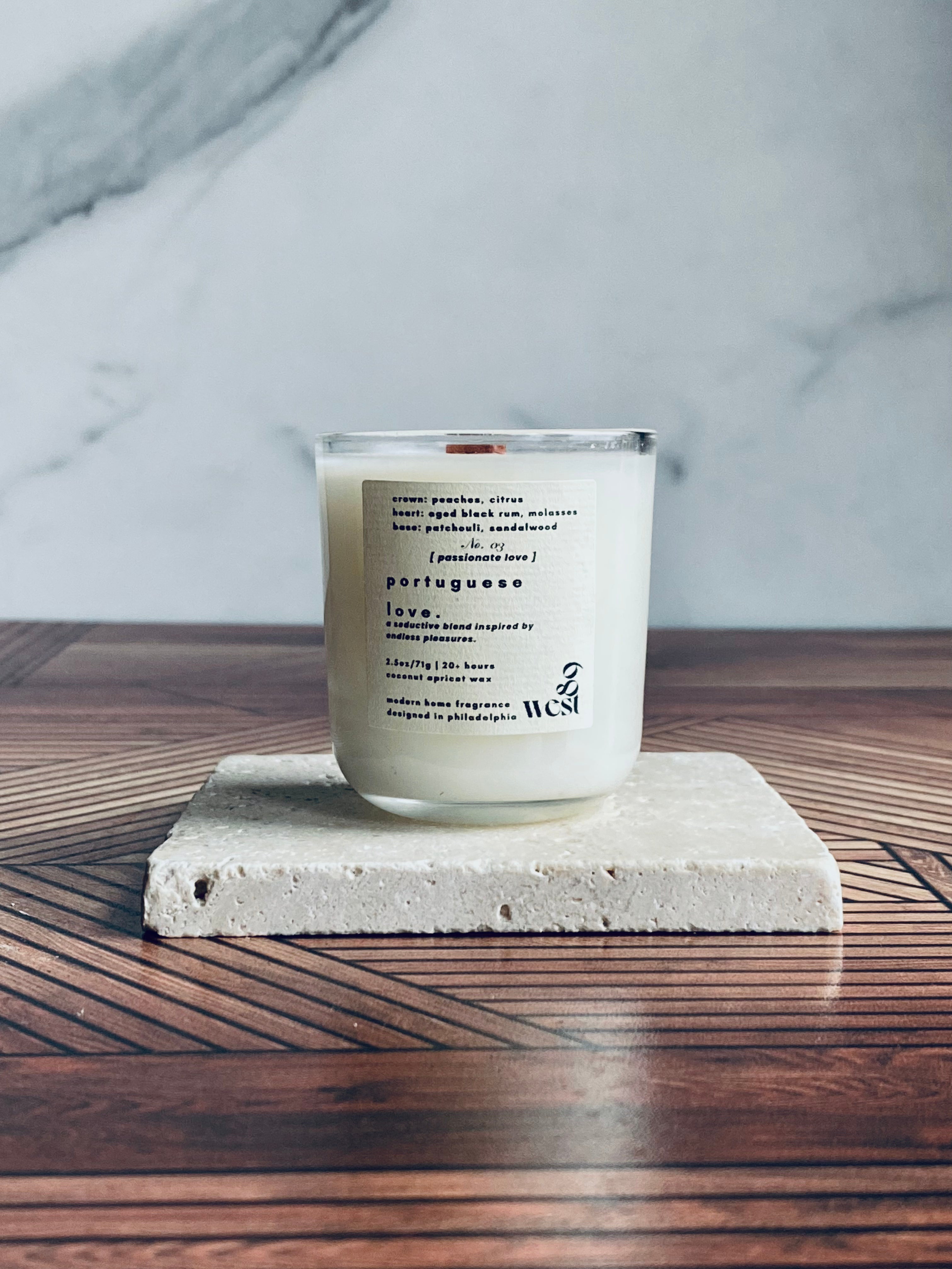 portuguese love. | travel candle.