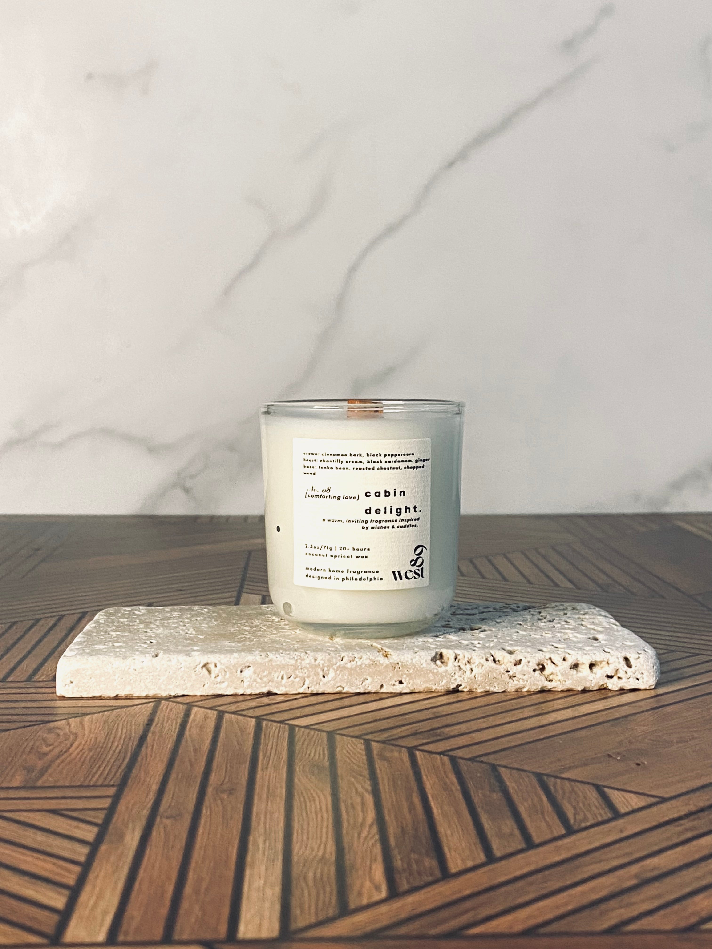 cabin delight. | travel candle.